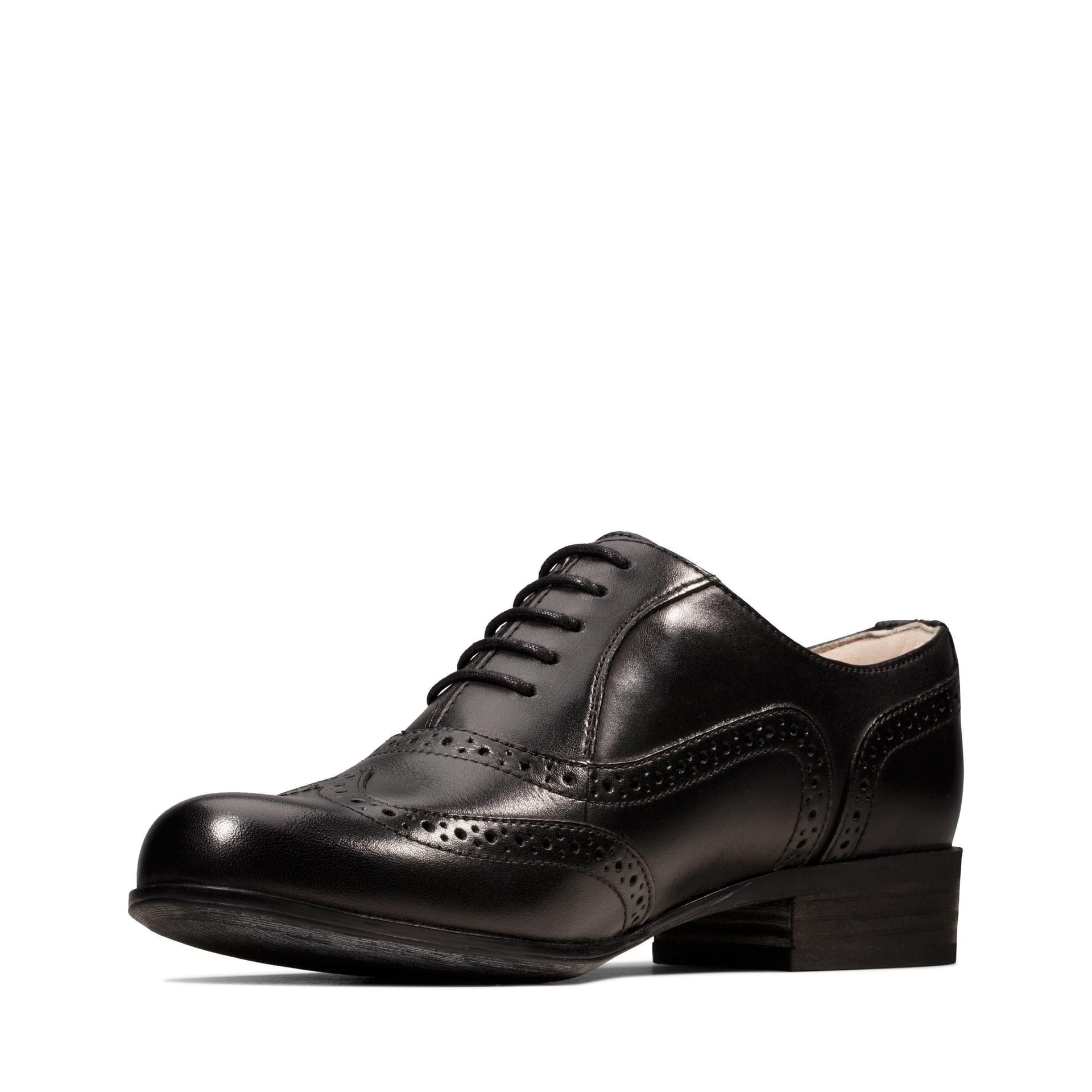 Clarks Clarks Women's Hamble Oak Black Leather Brogues, Lace Up - 4