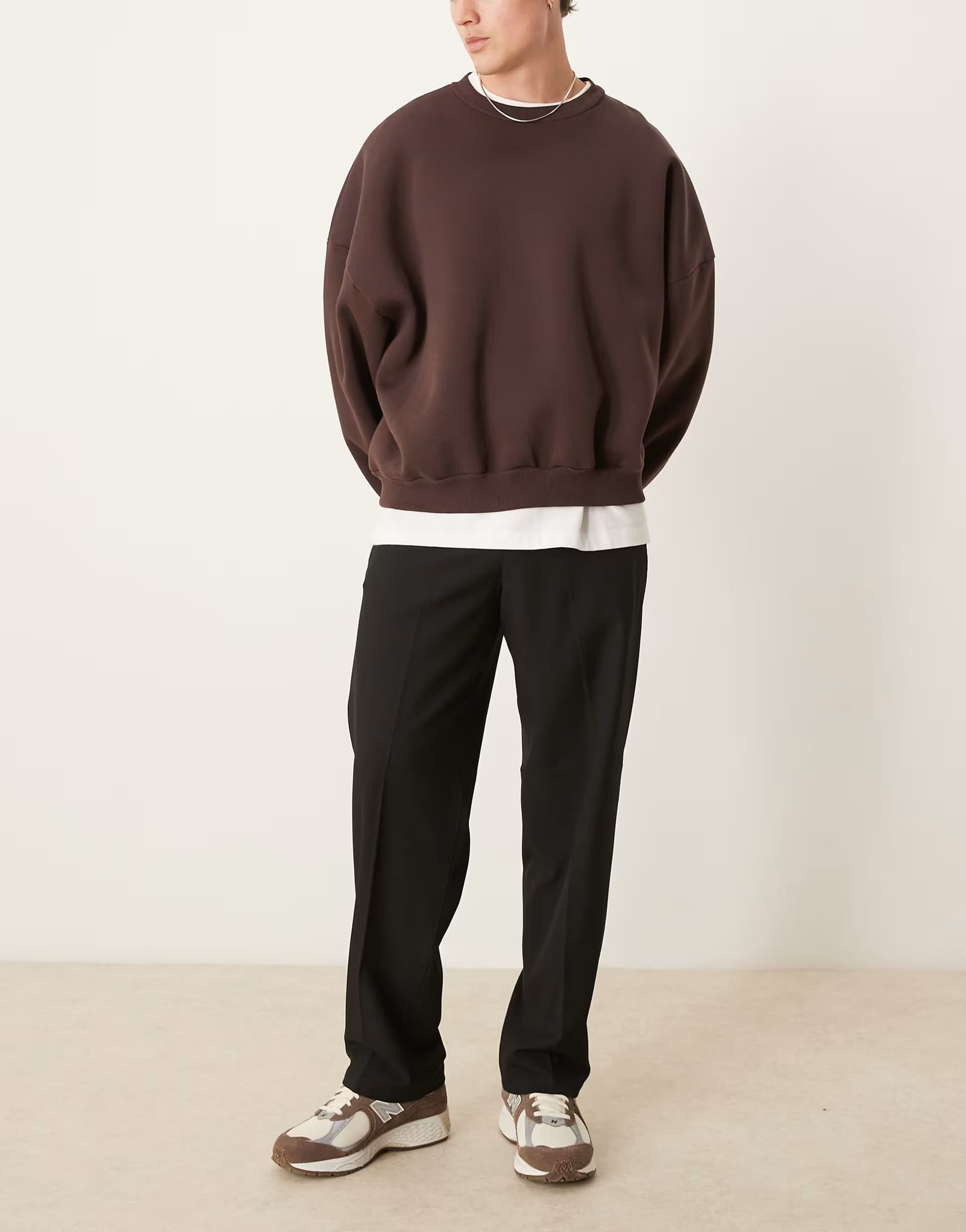 ASOS Selected Robert loose fit trouser in black