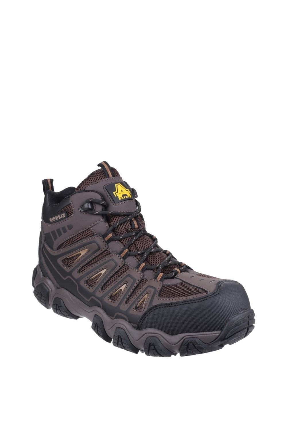 Amblers Amblers Men's Brown Safety Hiking Boots with Composite Toe Cap