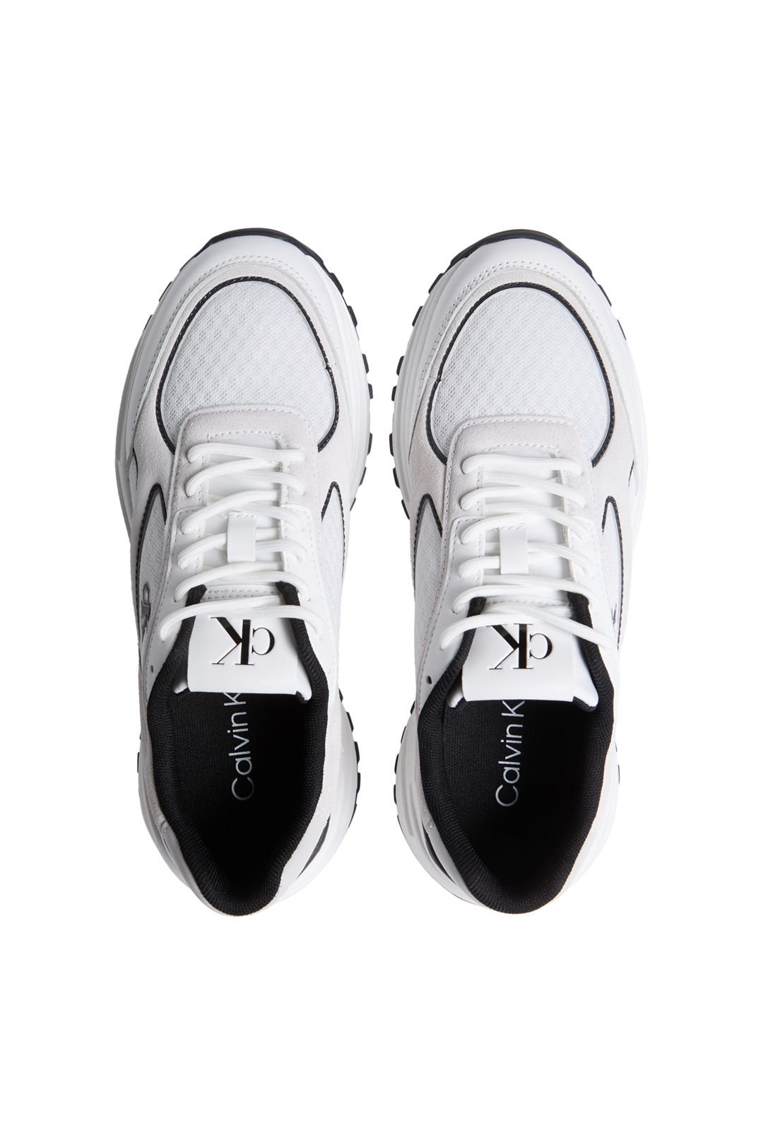 Calvin Klein Calvin Klein Women's Hike Runner Mesh Mix Met Mg Bright White/Black in White - 4