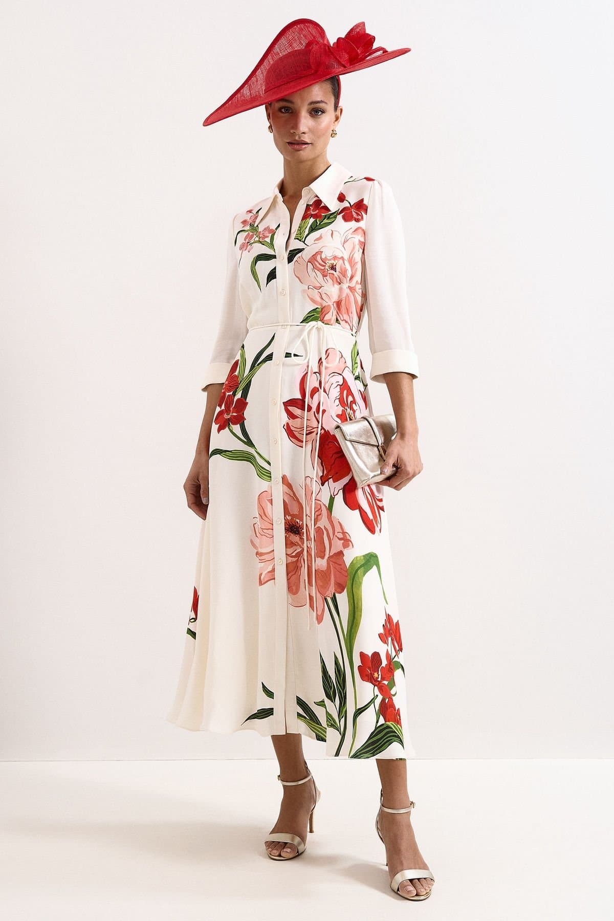 Phase Eight Phase Eight Women's Anabella Shirt Dress in Off-White