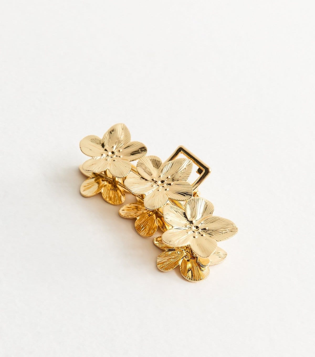 New Look Gold Tone Metal Flower Hair Claw Clip New Look - 4