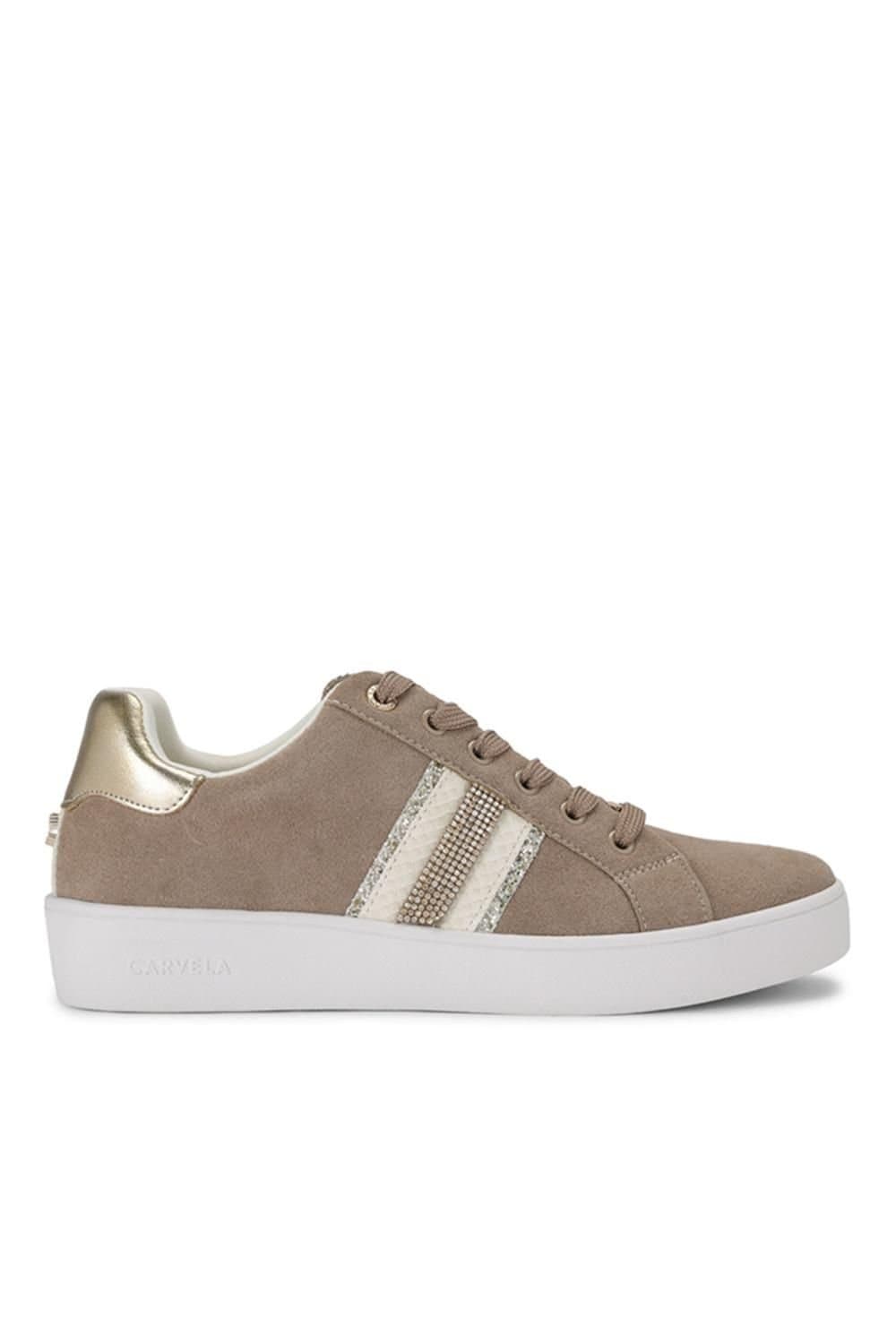 Carvela Carvela Women's 'Rapid' Suede Trainers in Taupe