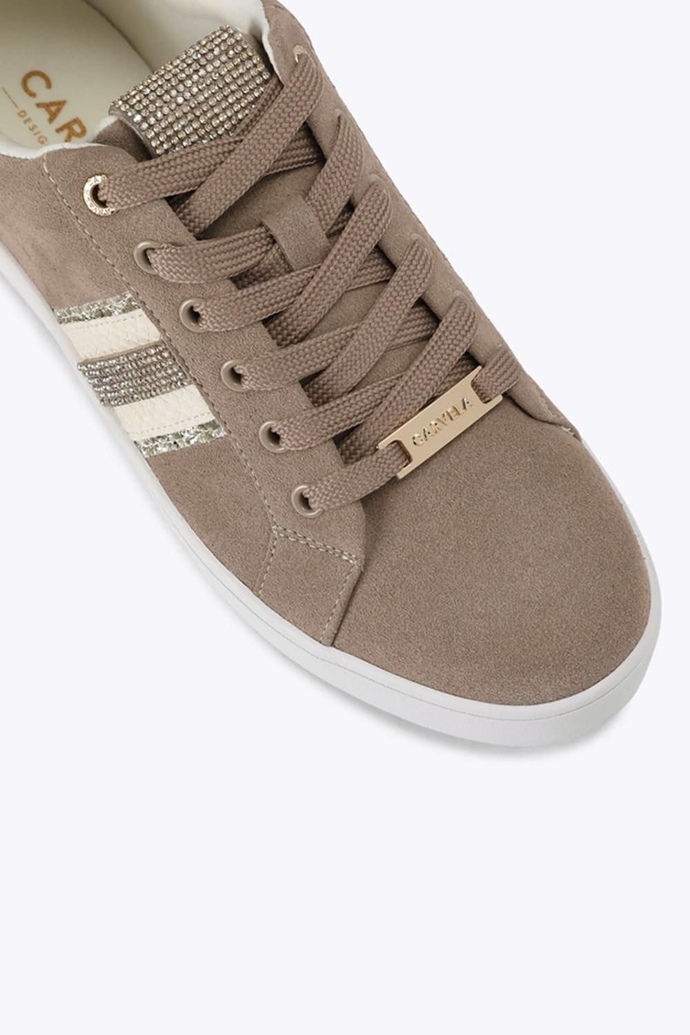 Carvela Carvela Women's 'Rapid' Suede Trainers in Taupe - 4
