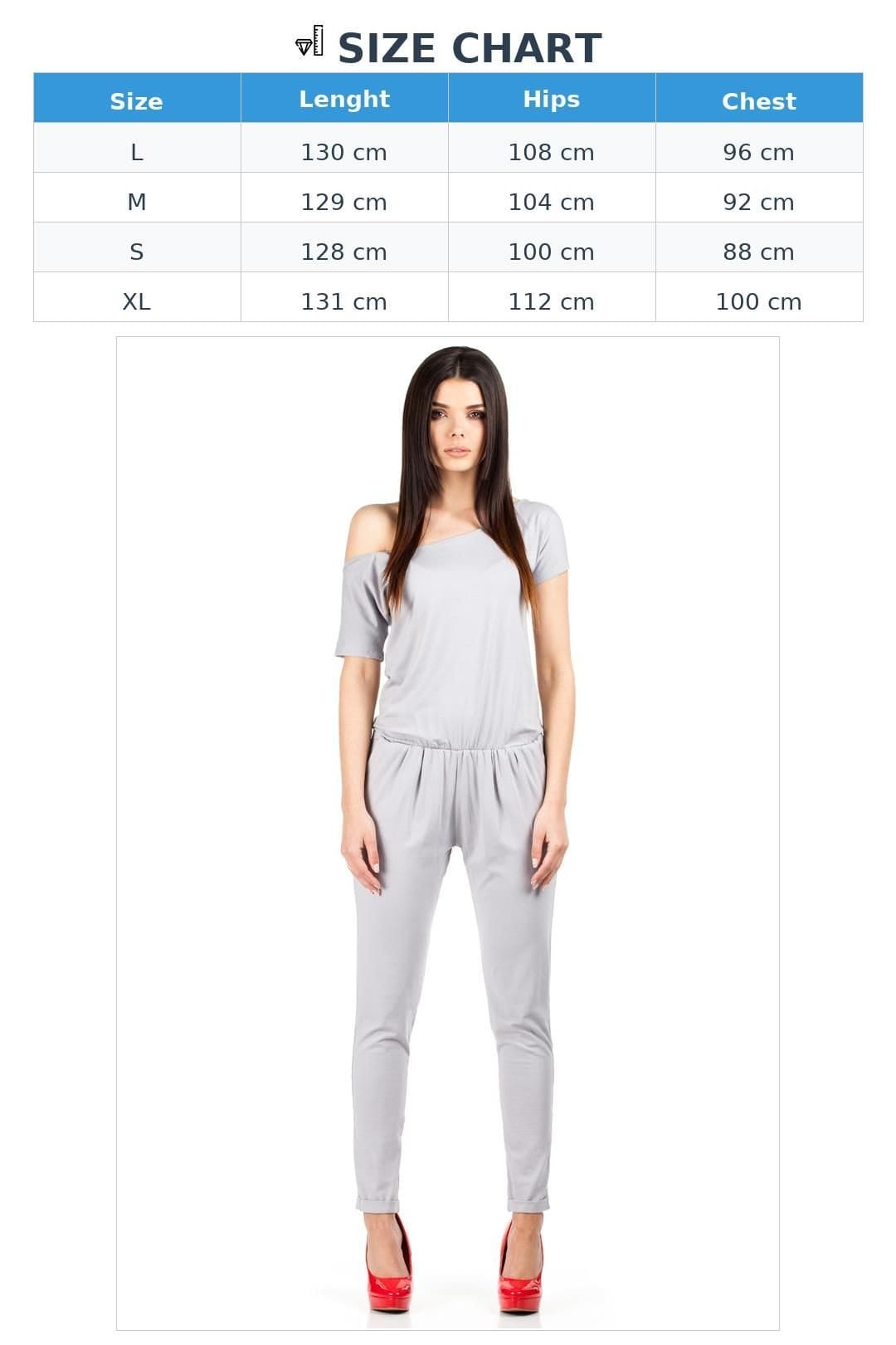 Love Lace Love Lace Women's Elastic Short Sleeve Overalls Tapered Cuffs in Grey - 4