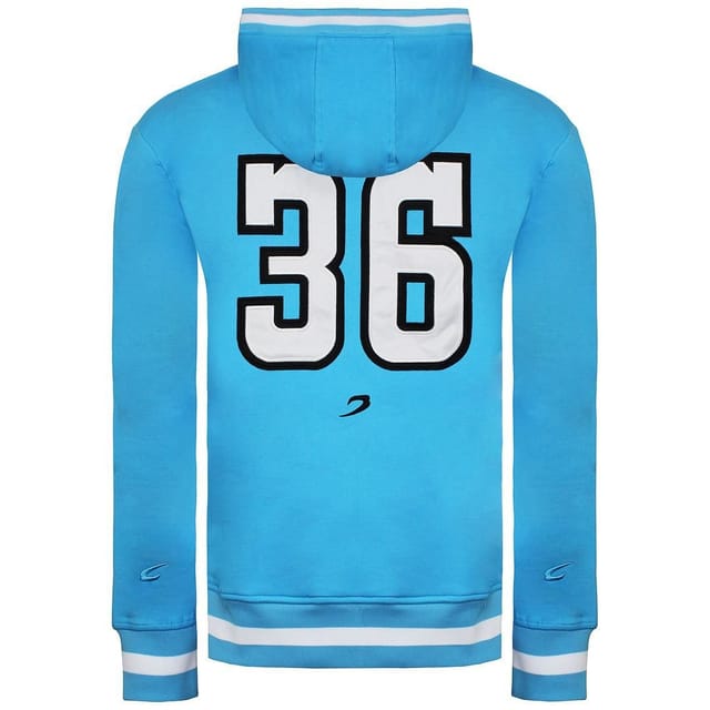 BoxRaw BoxRaw Men's 36 by Teddy Atlas Long Sleeve Baby Blue Pullover Hoodie - 2