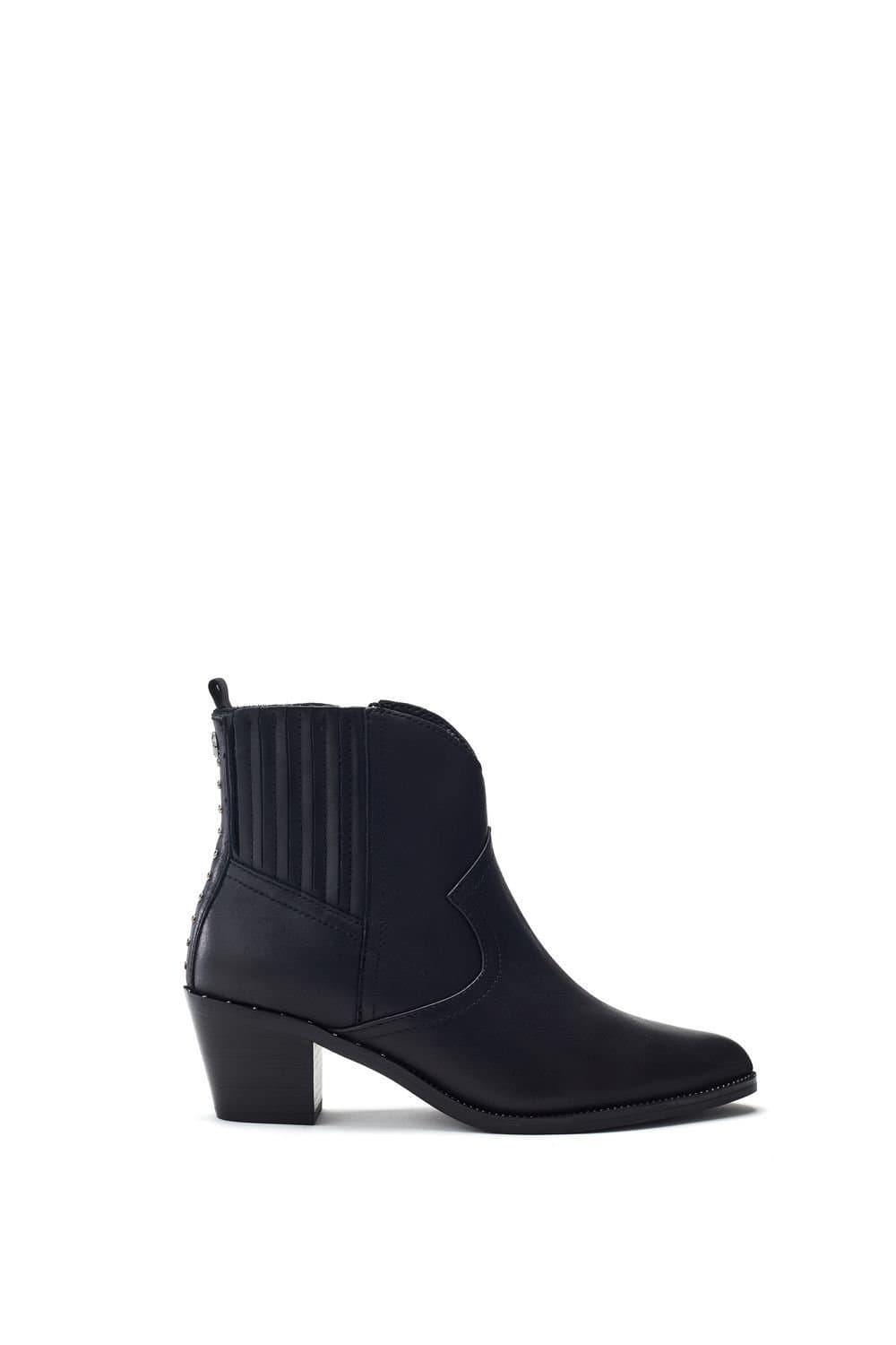 Moda In Pelle Moda In Pelle Women's 'Anniee' Leather Heeled Boots in Black