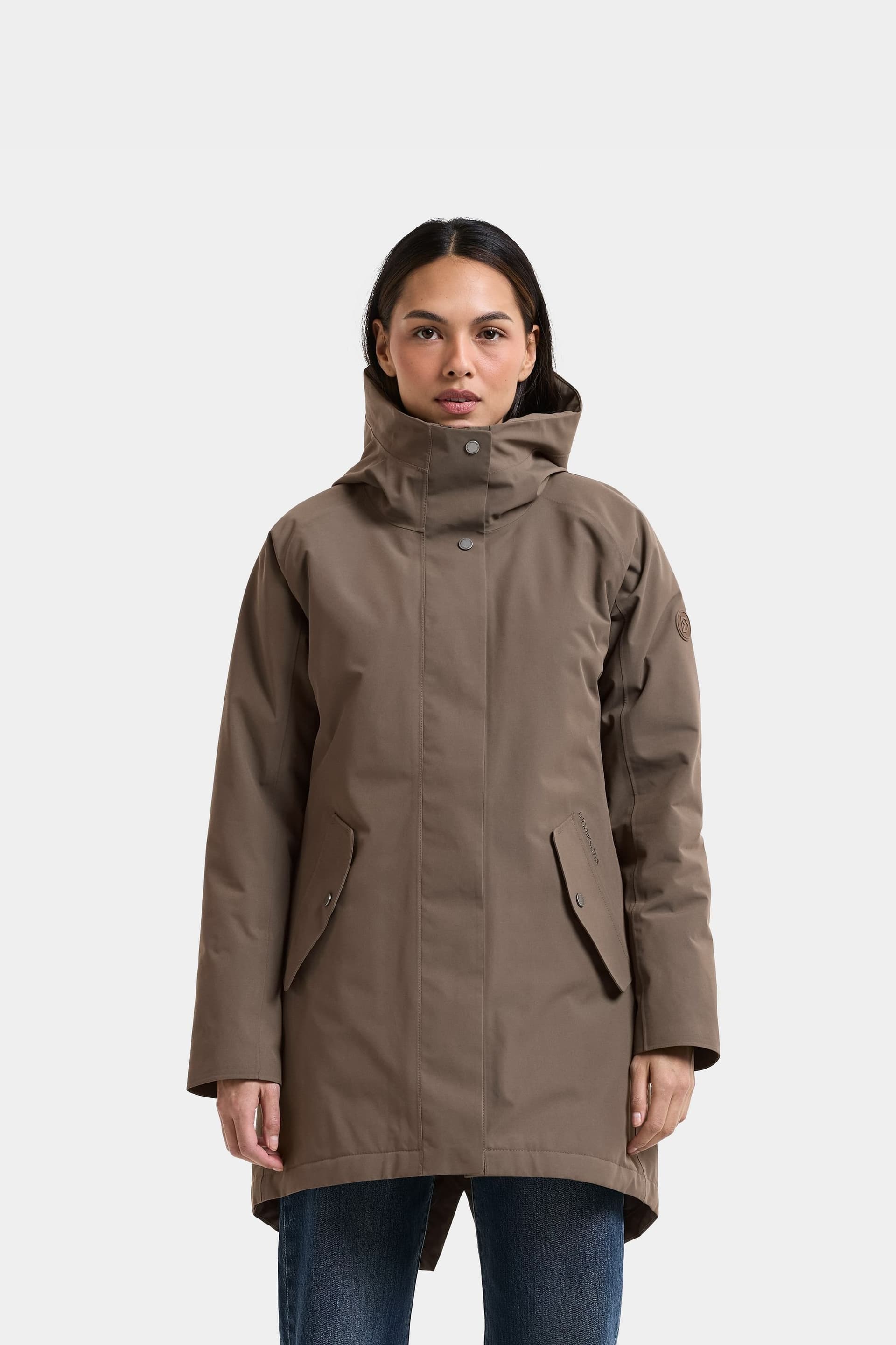 Didriksons Didriksons Women's Alana Waterproof Breathable Padded Winter Parka in Brown