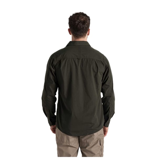 Craghoppers Craghoppers Men's Kiwi Long-Sleeved Shirt in Dark Green - 2