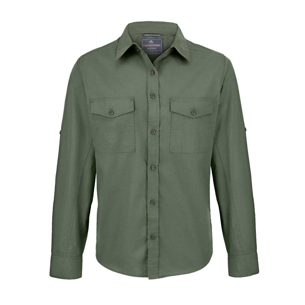 Craghoppers Craghoppers Men's Kiwi Long-Sleeved Shirt in Dark Green - 4