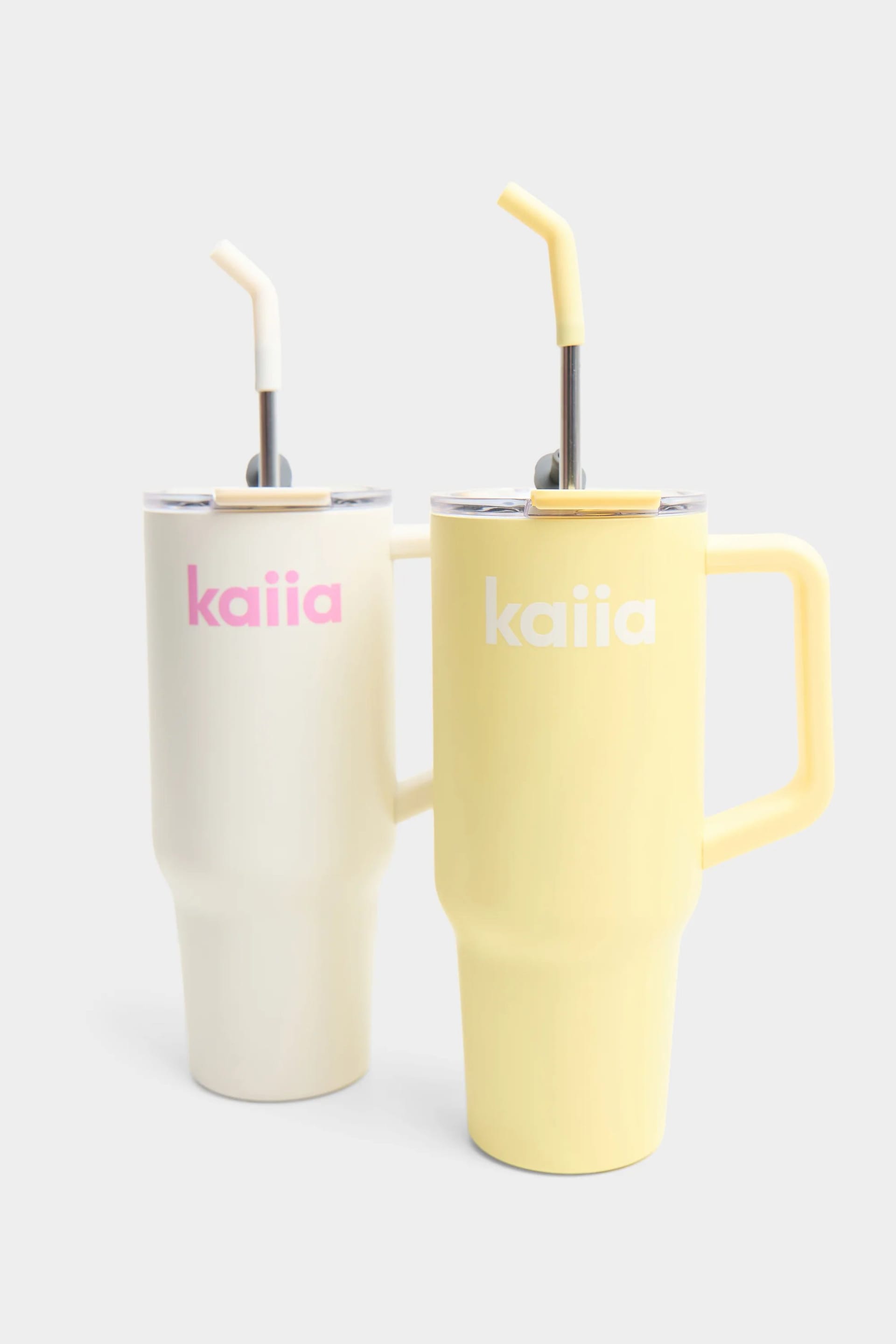 Kaiia Kaiia 1.2 Litre Straw Bottle Cream - 4