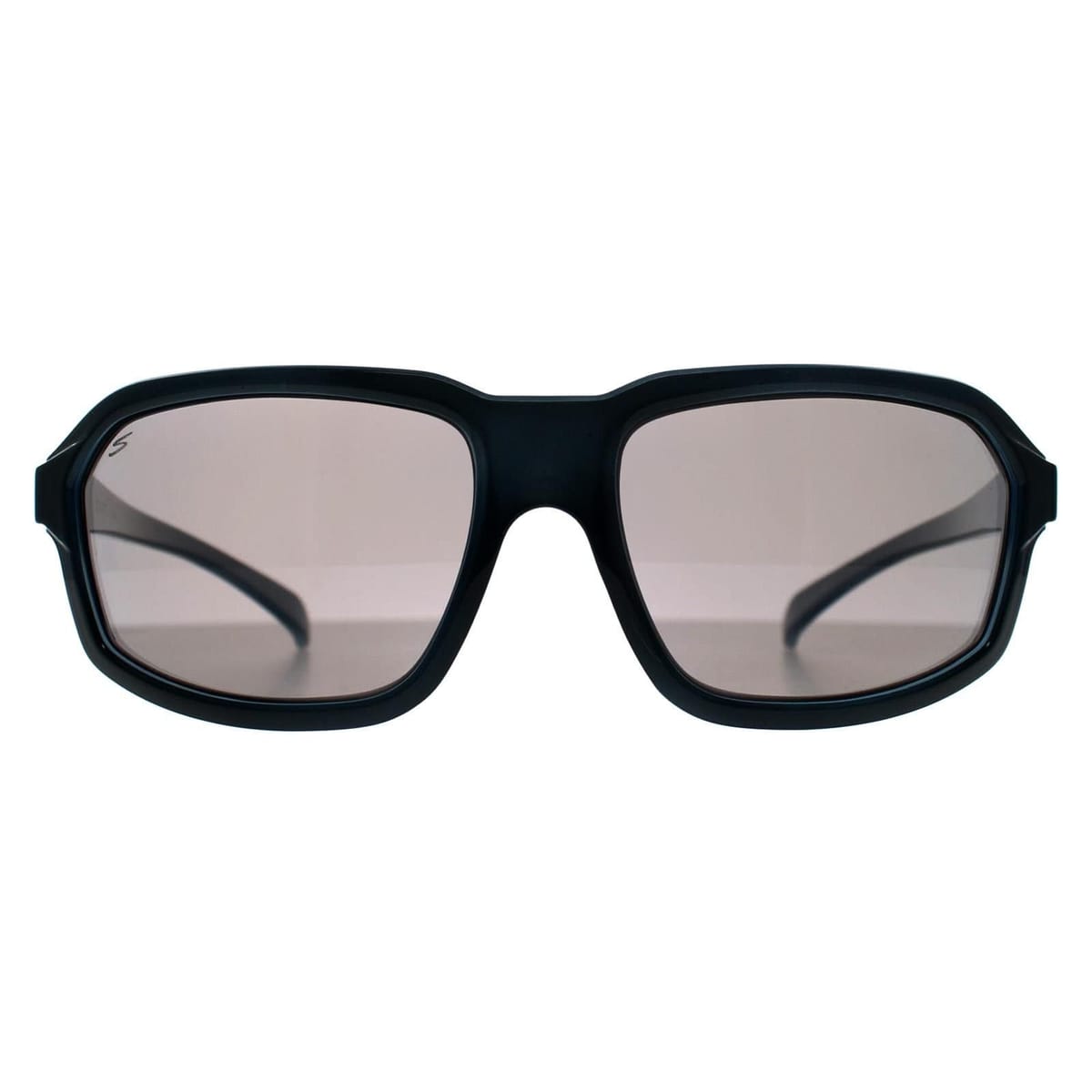 Serengeti Serengeti Men's Wrap Shiny Dark Blue Spray on Milky Blue Saturn Polarized Smoke Hext - 1