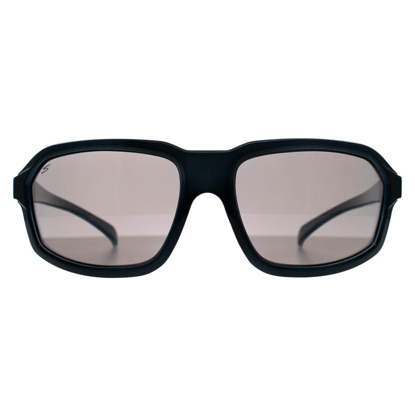 Serengeti Serengeti Men's Wrap Shiny Dark Blue Spray on Milky Blue Saturn Polarized Smoke Hext - 1