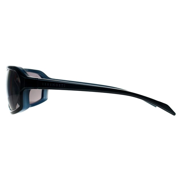 Serengeti Serengeti Men's Wrap Shiny Dark Blue Spray on Milky Blue Saturn Polarized Smoke Hext - 3