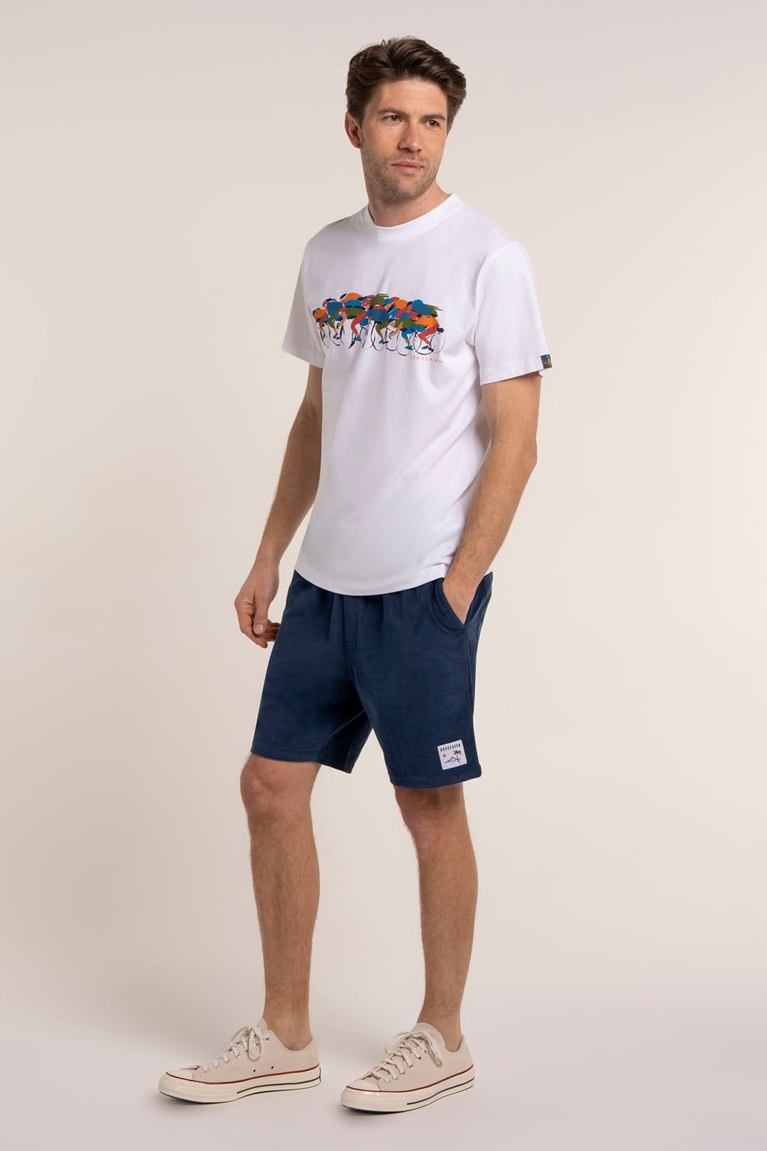 Brakeburn Brakeburn Men's PELHAM T-SHIRT in White - 4