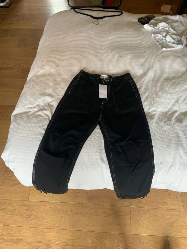 Bershka Black Distressed Denim Jeans