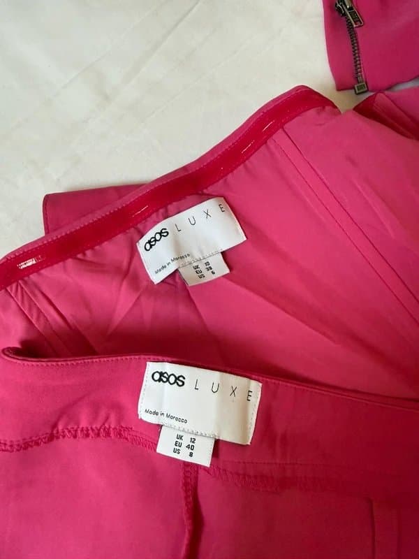 ASOS ASOS Luxe pink drape set