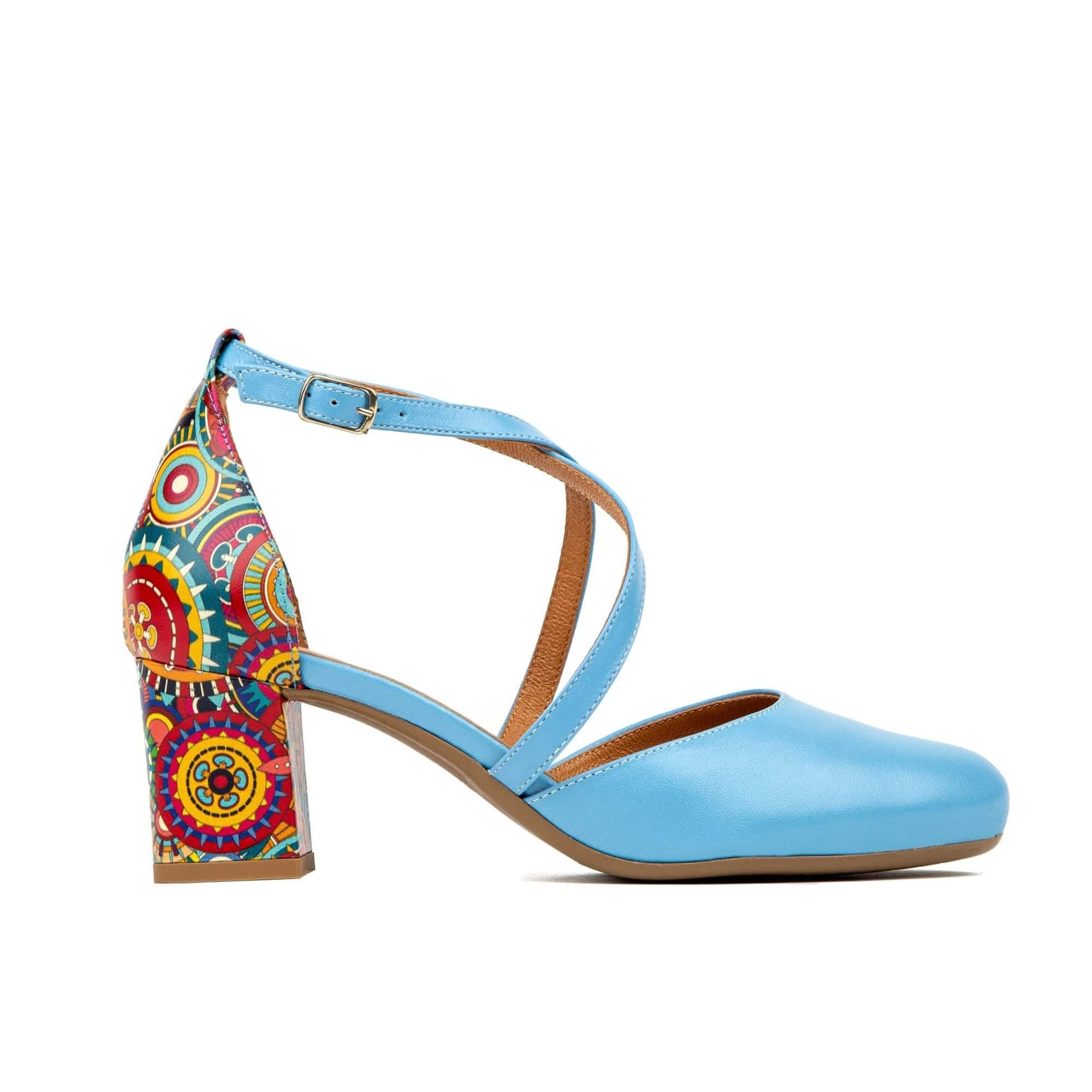 Embassy London Embassy London Blue Leather Sandal - Dannii Signature