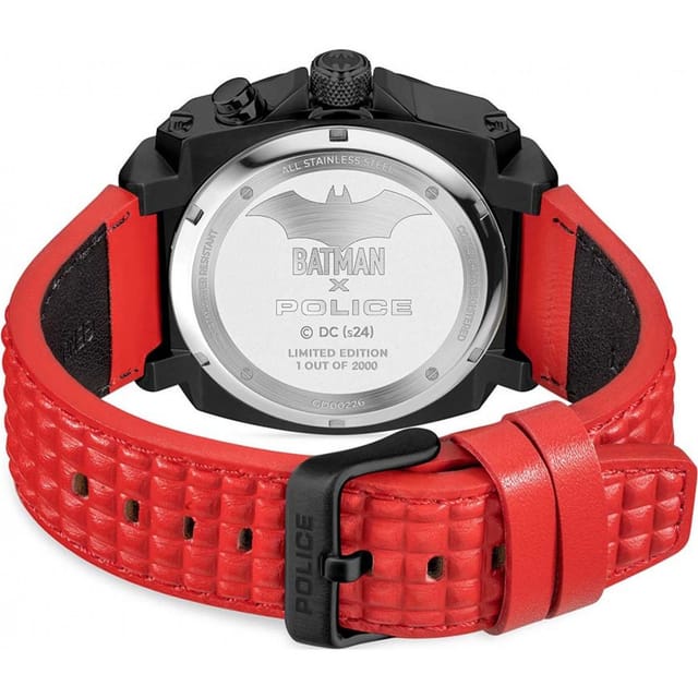 Police Police Men's PEWGD0022604 Forever Batman 45mm Quartz Watch in Red - 3