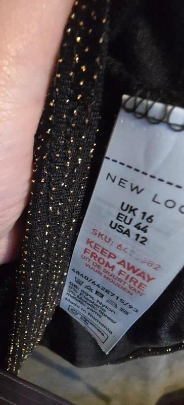 New Look New Look Sparkly Top Size 16