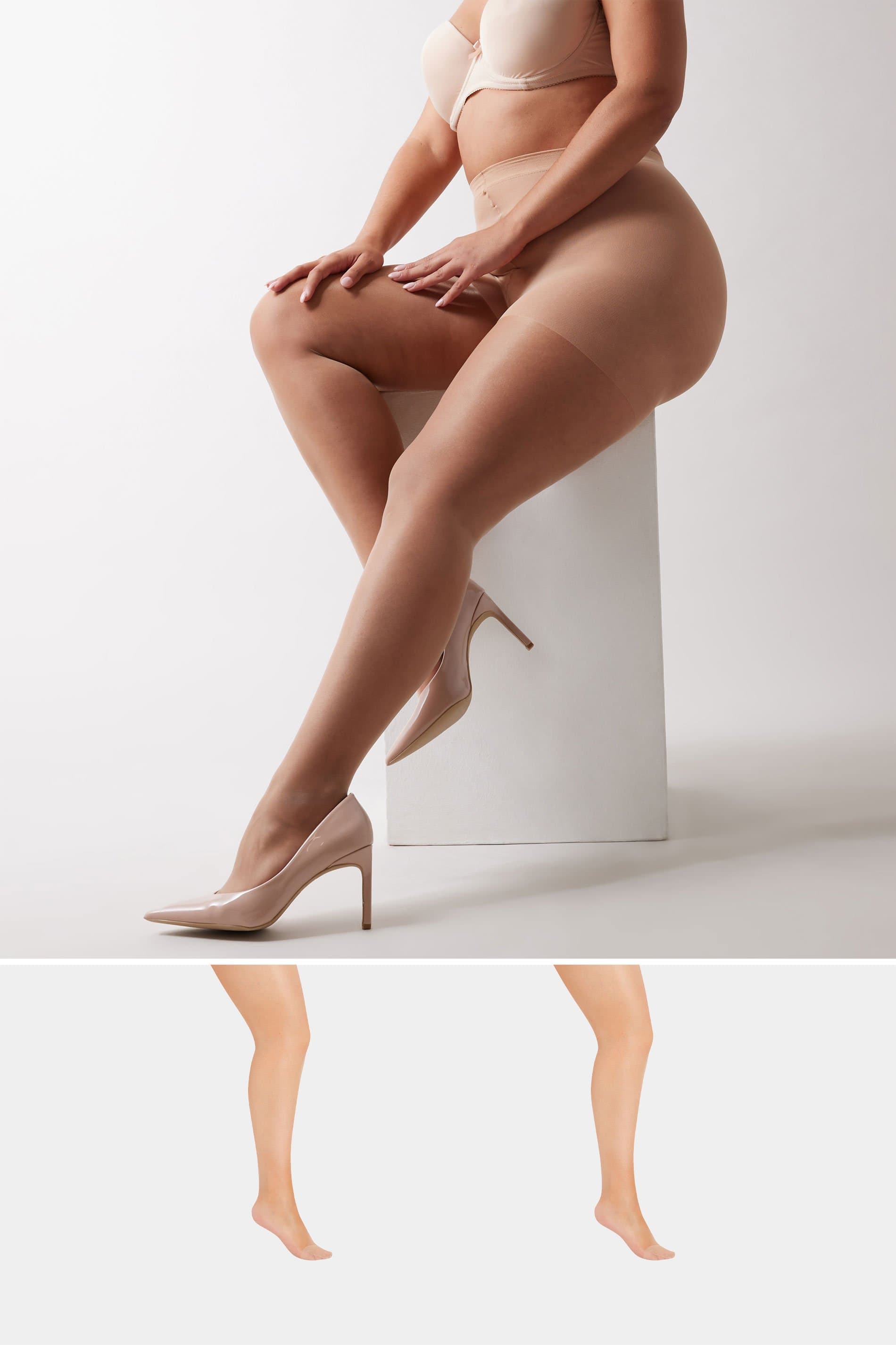 Yours 2 Pack Natural Luxury 15 Denier Sheer Tights
