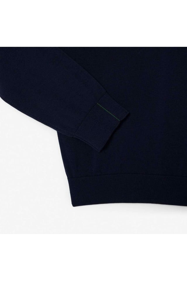 Lacoste Lacoste Men's Crew Neck Knit Jumper Navy - 3