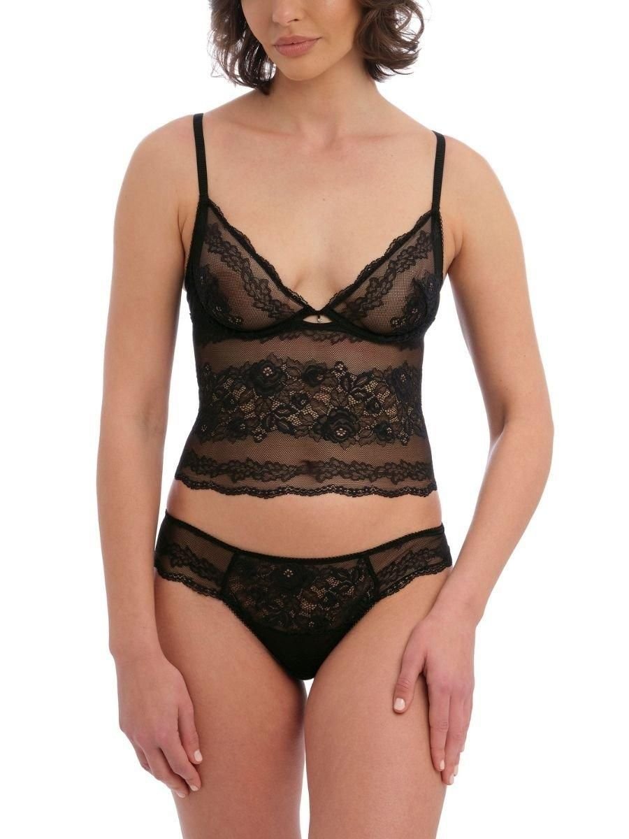 Wacoal Wacoal Women's Ravissant Longline Bralette in Black - 2