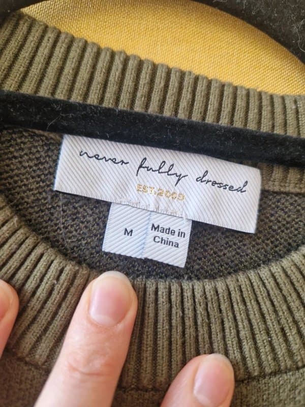 Never Fully Dressed Never fully dressed women's Pink Khaki Jumper size M (10-12)
