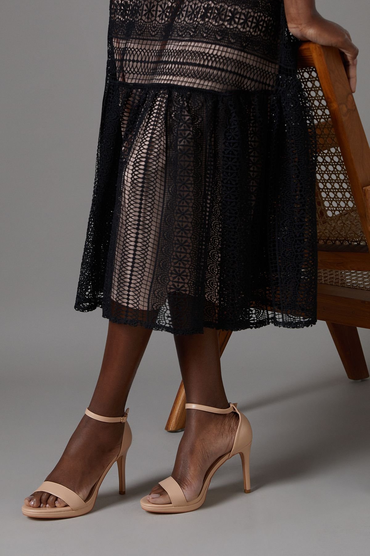 Coast Coast Women's Talia Platform High Heeled Sandals in Blush - 3