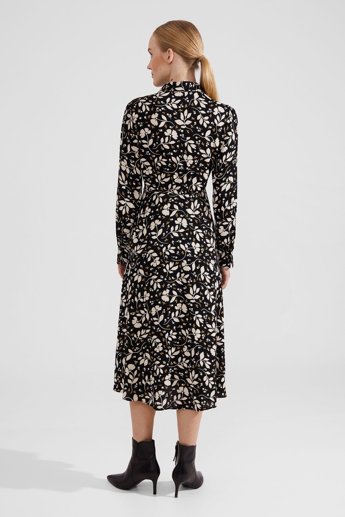 Hobbs London Hobbs London Women's Georgina Floral Shirt Dress in Black - 4
