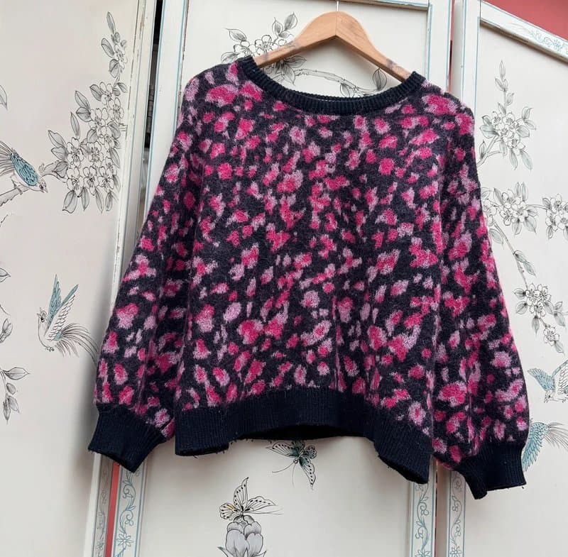 Hush RARE!Rrp£99!Hush Leopard Jumper Cardigan Shopping Sightseeing Hen Brunch Everyday Statement 14