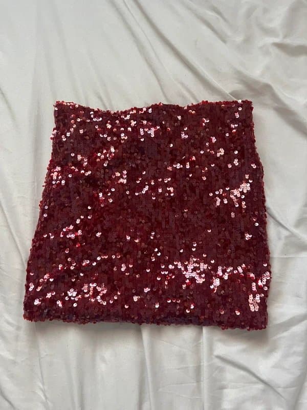 Bershka Sequin mini skirt