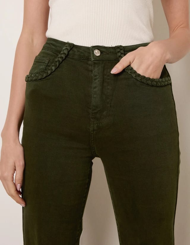 Blue Vanilla Pocket Rope Stretch Jeans - 3