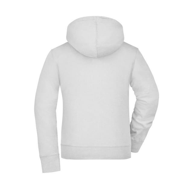 James and Nicholson James and Nicholson Women's Full Zip Hoodie in White - 2