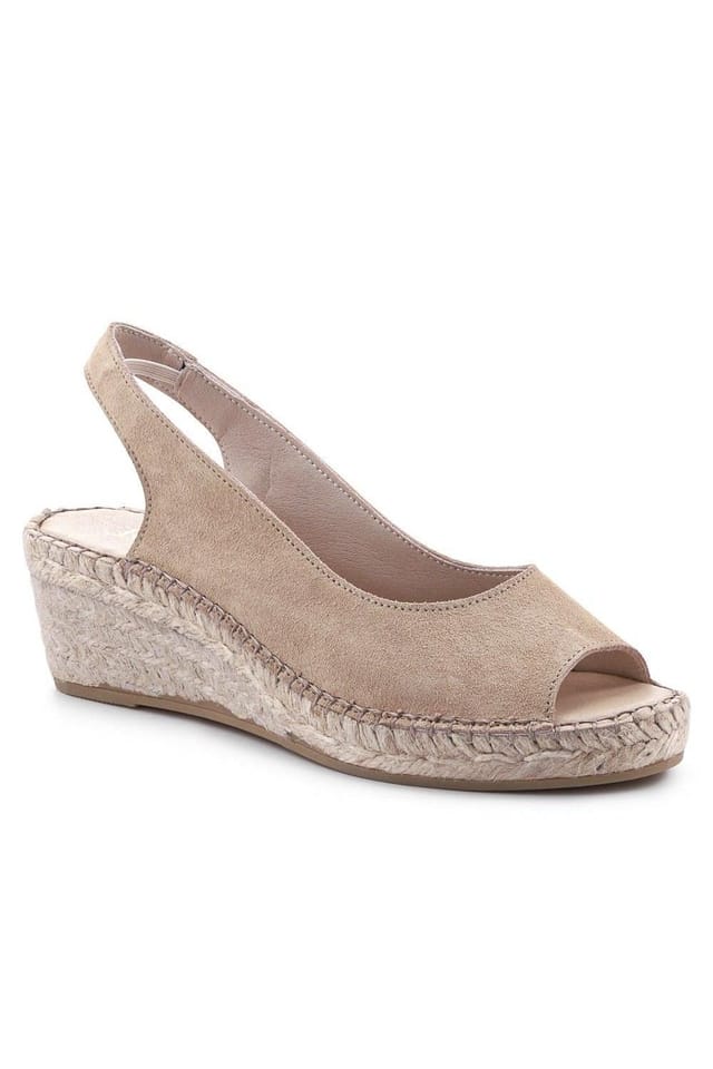 Jones Bootmaker Jones Bootmaker Women's Rosanna Slingback Wedges in Beige - 2