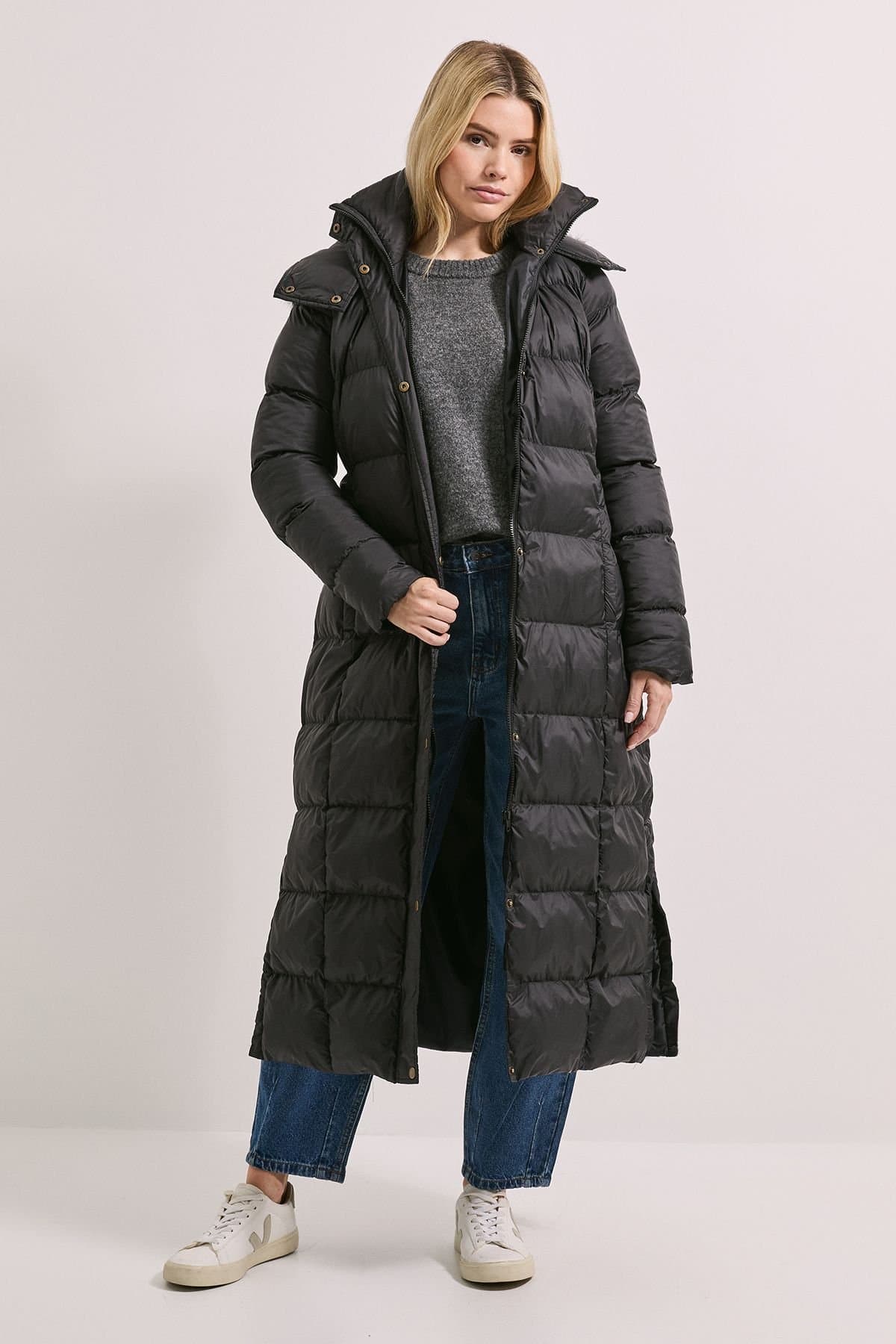 Dorothy Perkins Dorothy Perkins Women's Fur Trim Padded Puffer Coat in Black