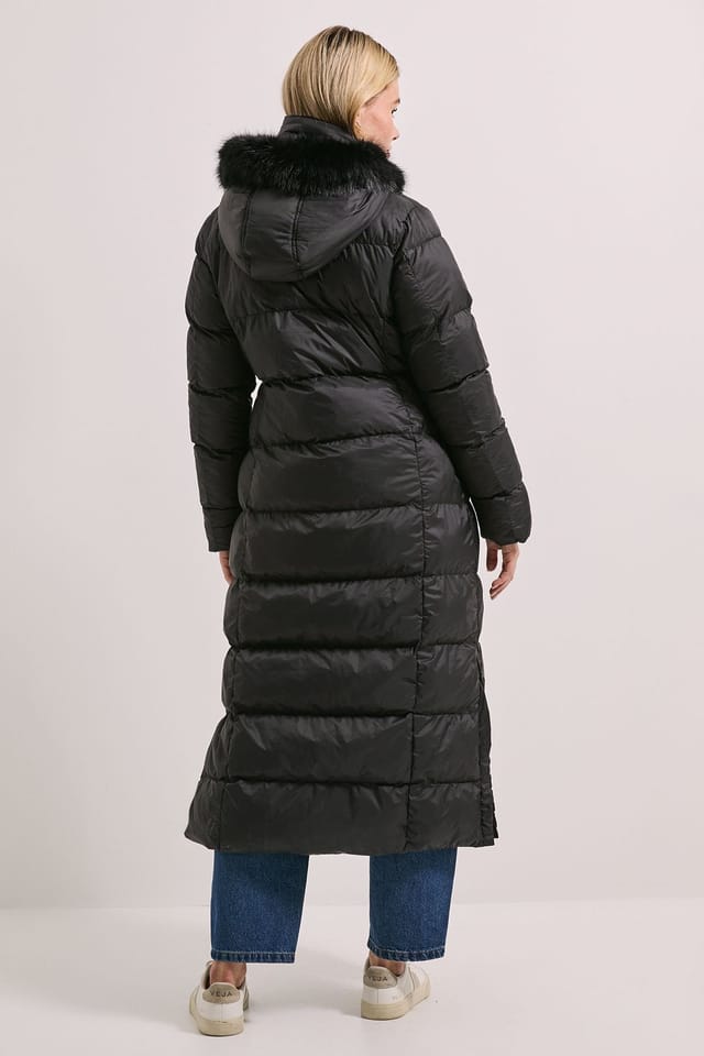 Dorothy Perkins Dorothy Perkins Women's Fur Trim Padded Puffer Coat in Black - 3