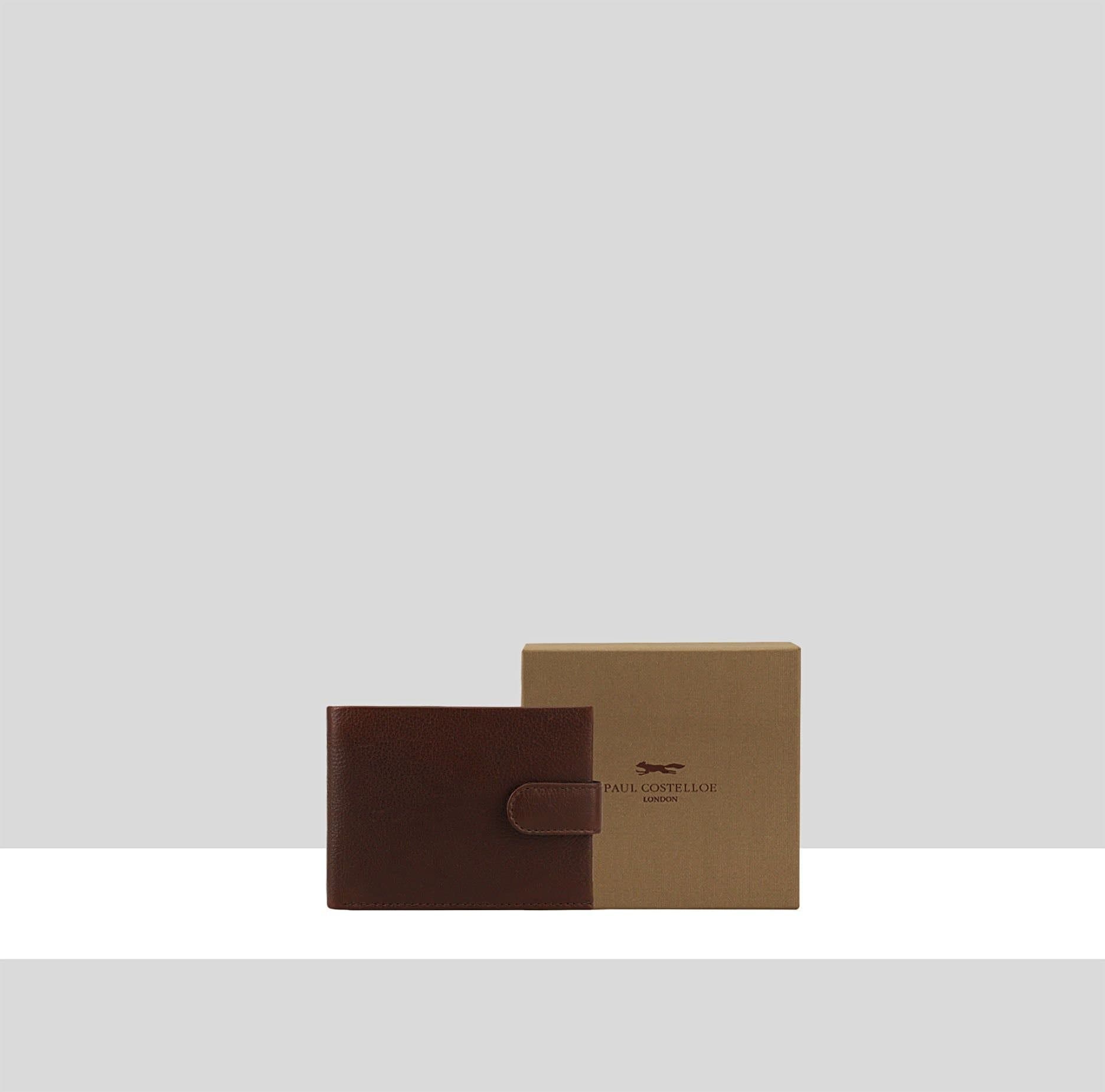 Paul Costelloe Paul Costelloe Men's Amir Leather Wallet in Brown