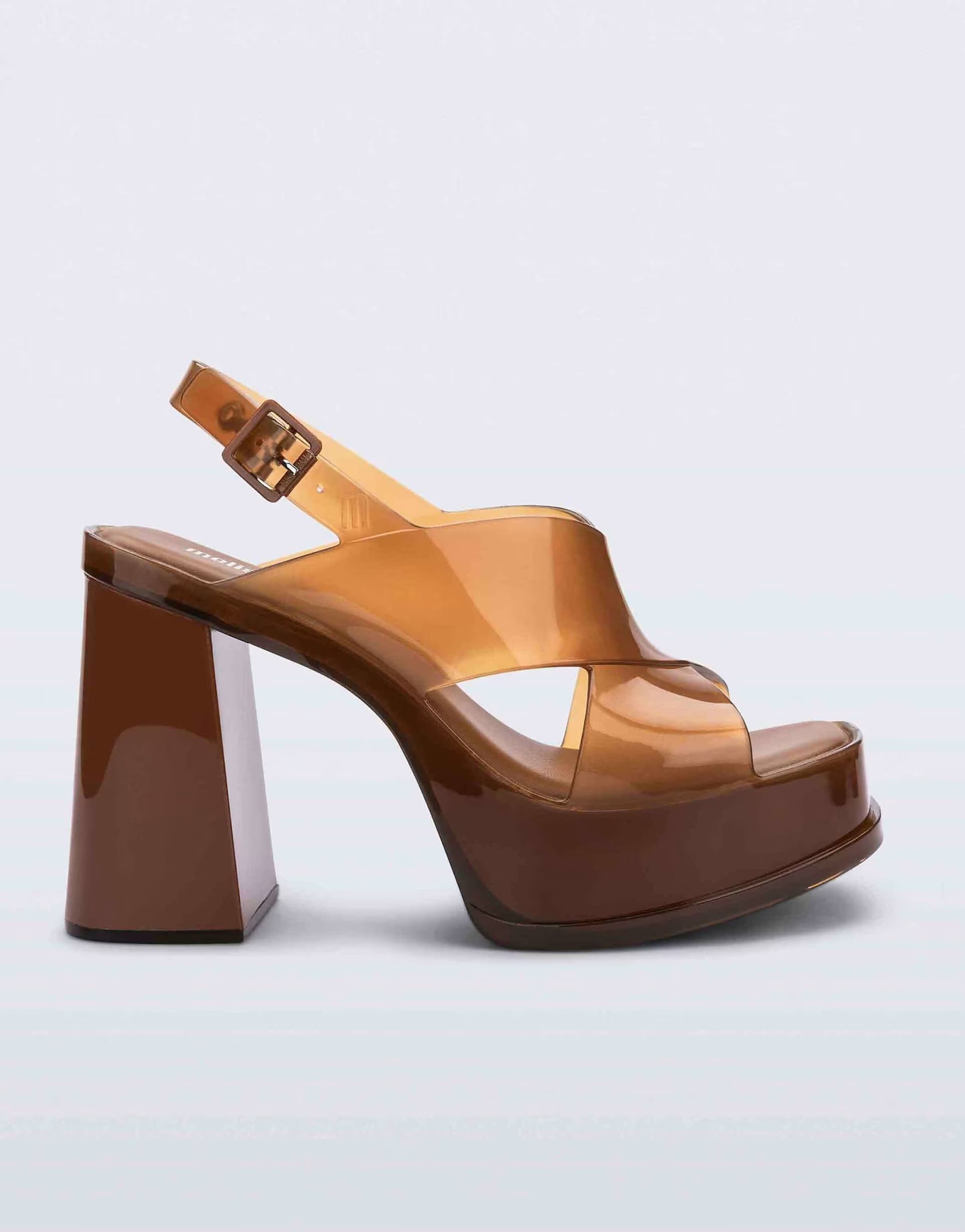 ASOS Melissa Dance platform heel in brown
