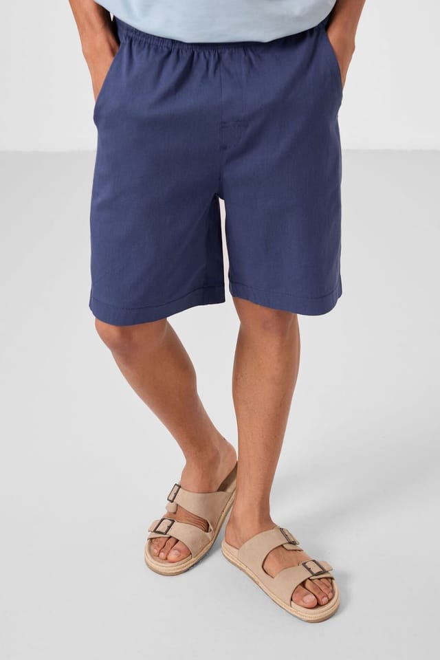 Tommy Life Tommy Life Men's Regular Fit Chino Shorts in Navy - 2