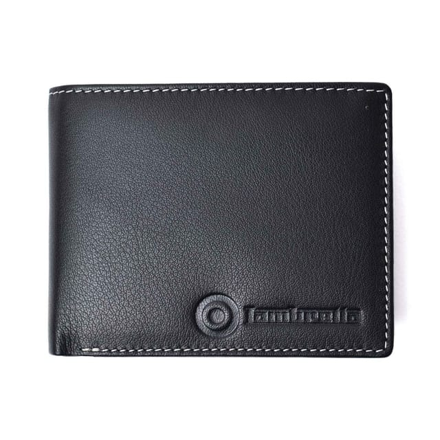 Lambretta Lambretta Men's Logo Leather Wallet in Black - 2
