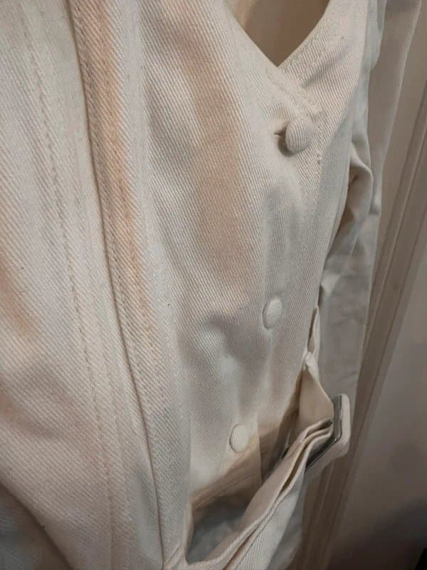 Never Fully Dressed White denim playsuit - Never Fully Dressed - size 14