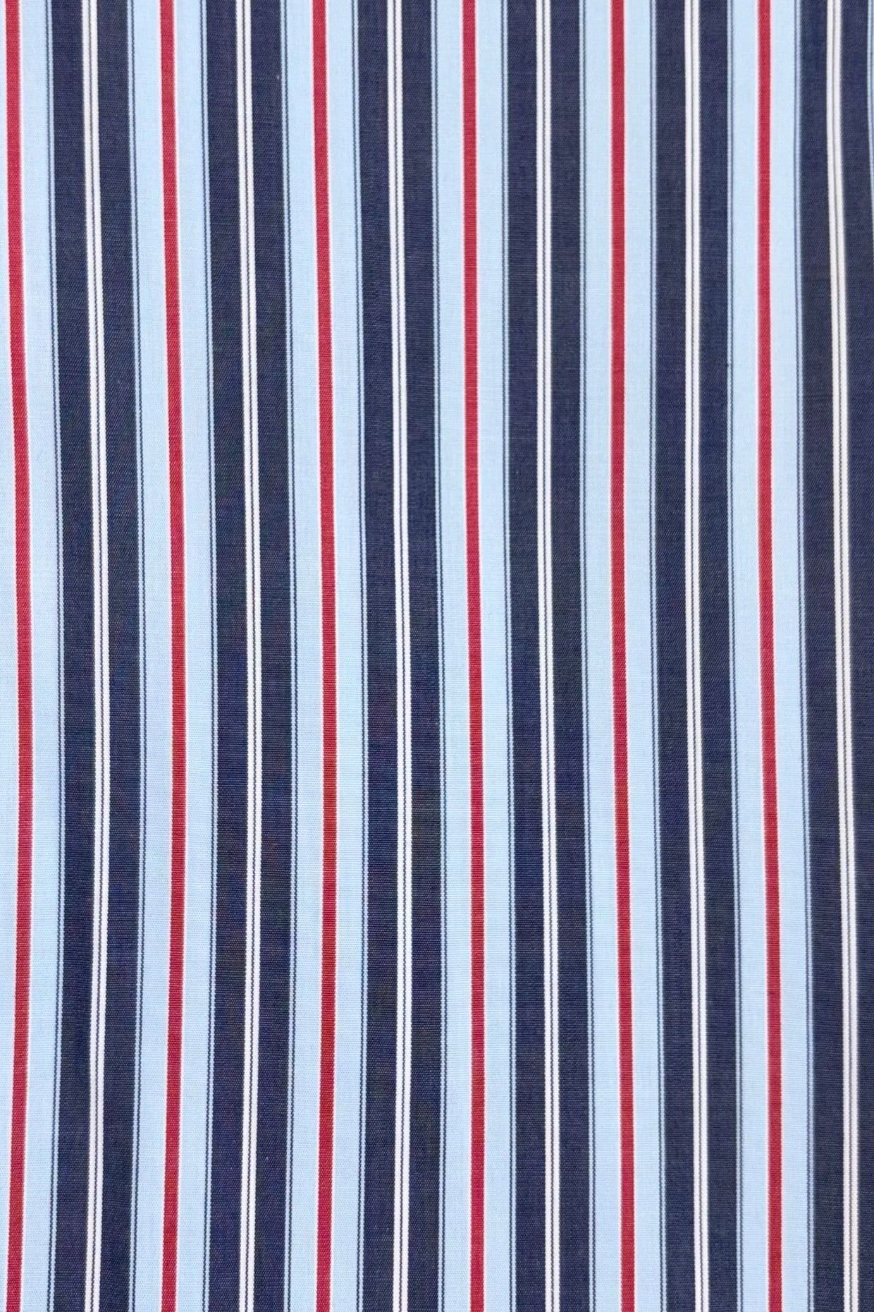 British Boxers British Boxers Men's "Red Pop Stripe" Crisp Cotton Sleep Shorts - 4