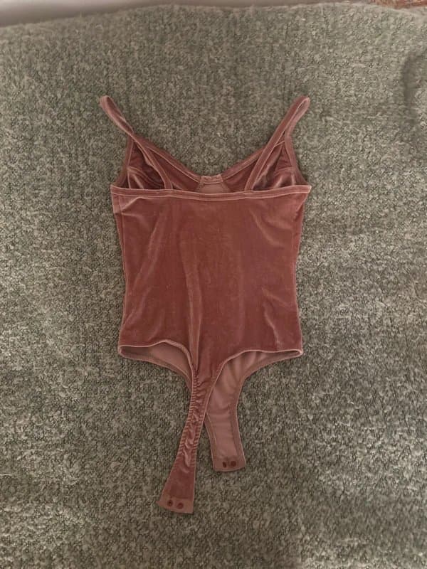 ASOS vintage asos velvet pink onesie