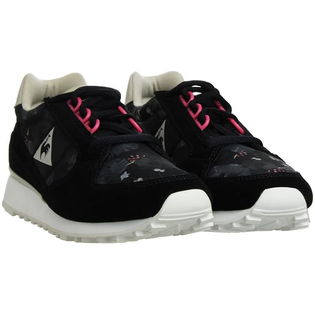 Le Coq Sportif Le Coq Sportif Women's Eclat Winter Floral Lace-Up Black Synthetic Trainers - 2
