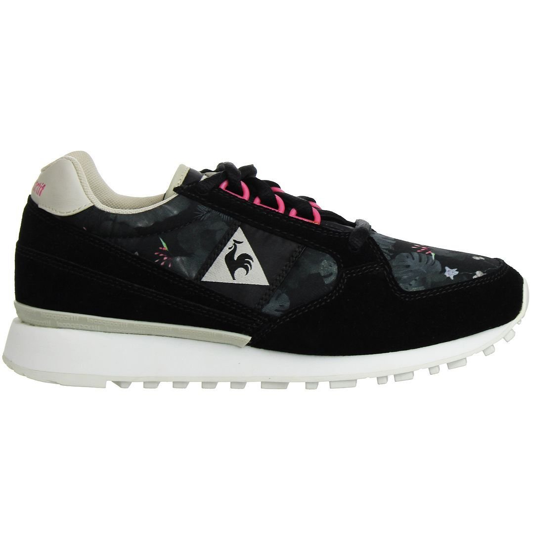 Le Coq Sportif Le Coq Sportif Women's Eclat Winter Floral Lace-Up Black Synthetic Trainers - 3