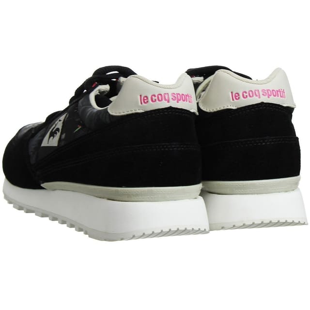 Le Coq Sportif Le Coq Sportif Women's Eclat Winter Floral Lace-Up Black Synthetic Trainers - 3