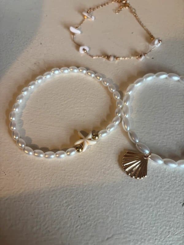 Shein 3 piece anklet bracelet