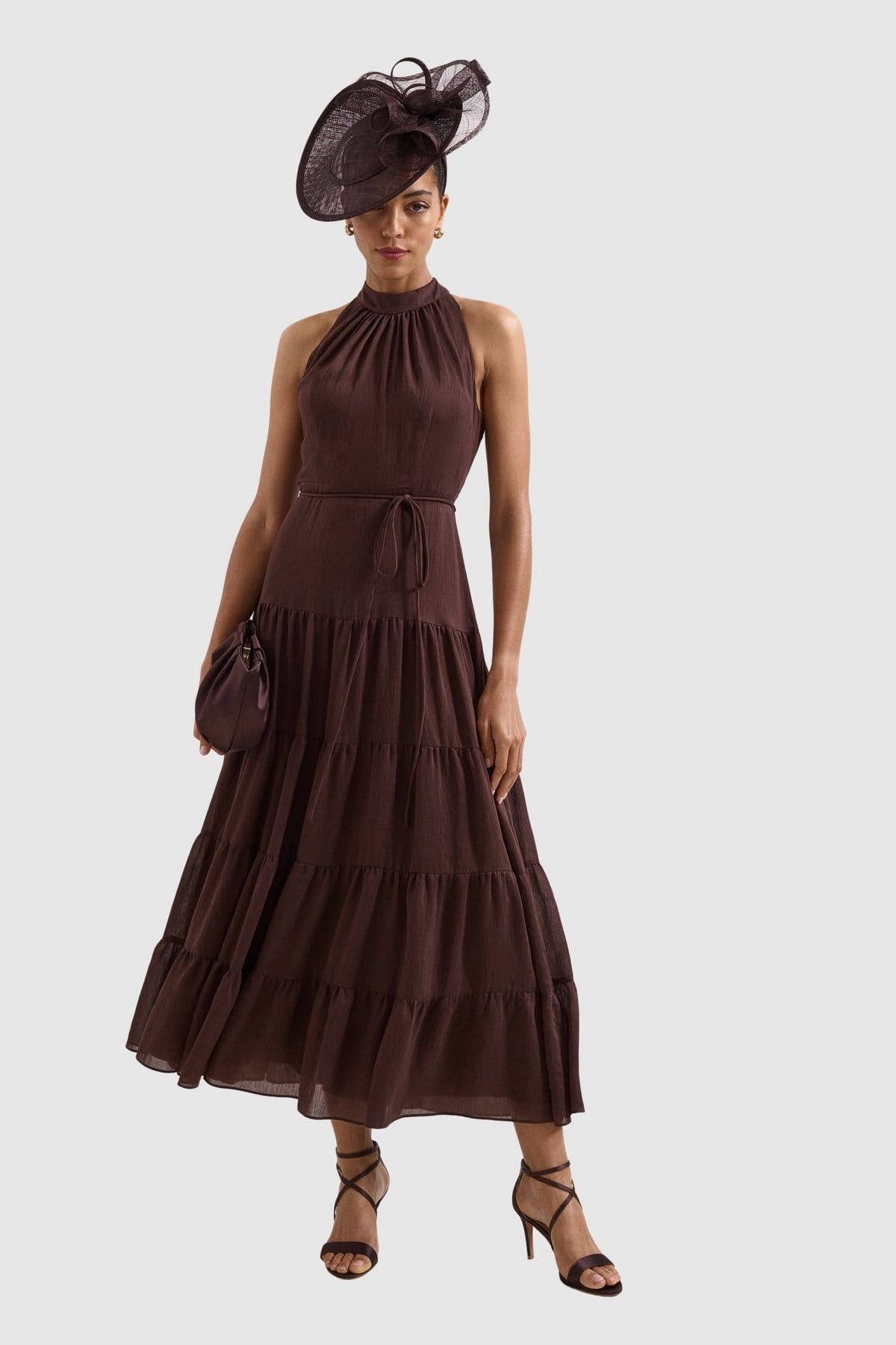 Phase Eight Women's Petite Nita Maxi Dress in Chocolate