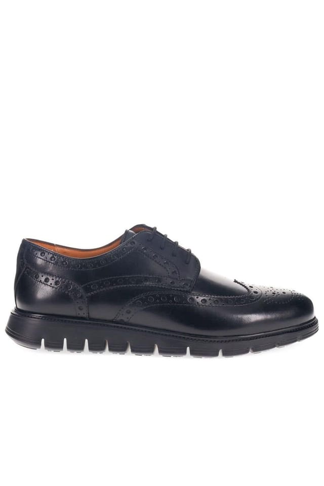 Jones Bootmaker Jones Bootmaker Men's LondonCity2 Brogue Derby Shoes in Black - 2